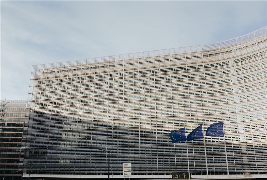 Edificio Berlaymont, sede de la Comisión Europea, en Bruselas